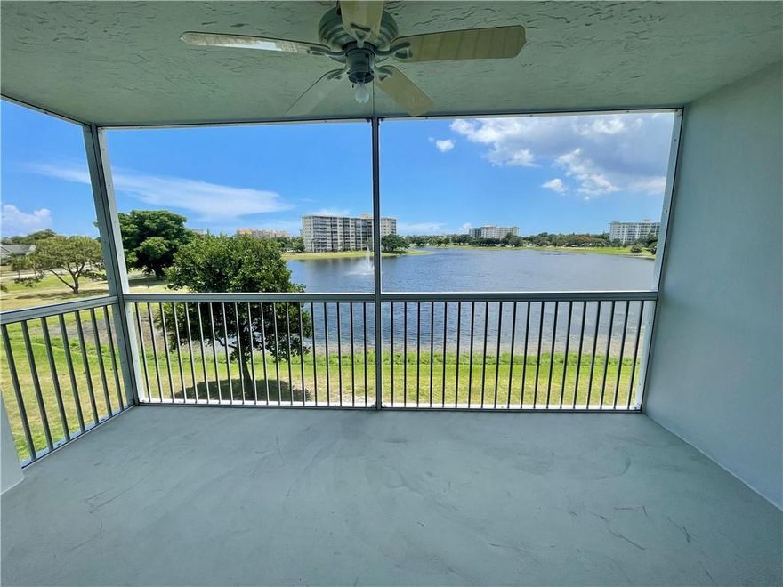 One of the most breathtaking panoramic lake views in all of Palm Aire. This large 3 bedroom 2 bath has a total of 1620 sqft, including the screened balcony. Located in the heart of South Florida, this property is less than 20 mins away from just about everywhere you'd want to go. Everything but electricity is covered in the maintenance payment - Wifi, Cable, Reserves, Exterior Insurance, Water, Trash, Pool, etc. The property is offered furnished. FIRPTA addendum required within contract, ask Realtor for details. Association requires buyers place 20% in escrow for condo approval.