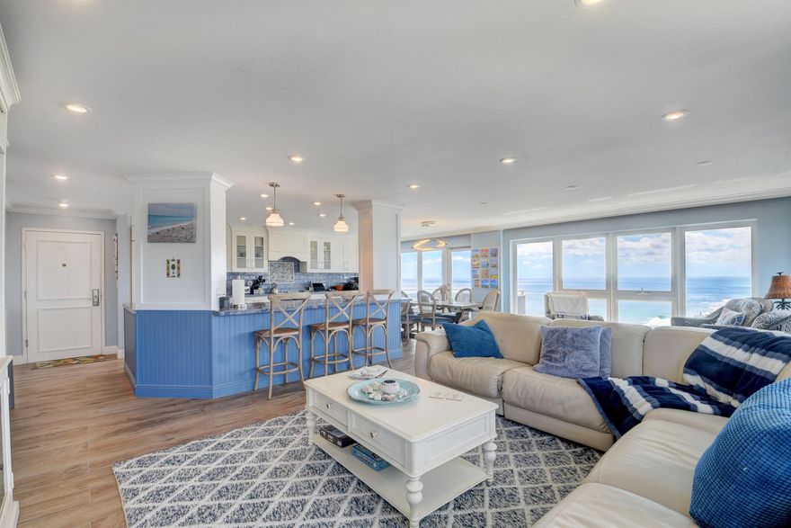Escape to the sun this winter at Ocean Reef Towers, an exclusive boutique building located directly on the sand with just 54 private residences. This stunning corner condominium is elegantly furnished and offers 3 spacious bedrooms, 2.5 baths, and two terraces with sweeping views of the ocean, Intracoastal, and city skyline. Residents enjoy 24-hour security, concierge services, a fully equipped fitness center, sauna and steam rooms, plus secure underground parking.