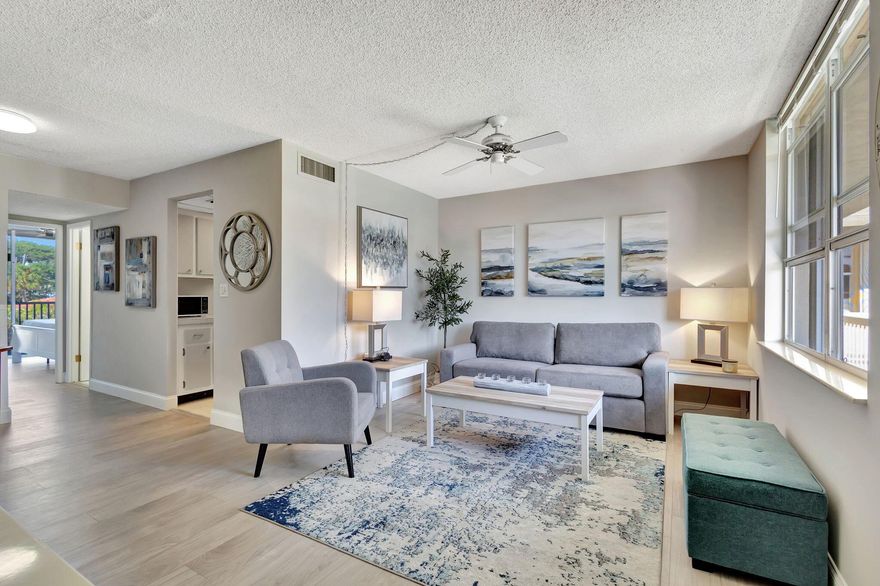 Furnished Rental in East Boynton Beach - Walk to the Beach! Embrace the coastal lifestyle in this charming 1-bedroom, 1-bathroom furnished rental. Perfectly situated in East Boynton, just a short walk over the Intracoastal Waterway to the beach and a few miles to Downtown Delray's famous Atlantic Ave. Enjoy the convenience of nearby shops and waterfront dining.  Available February 1st, 2026.