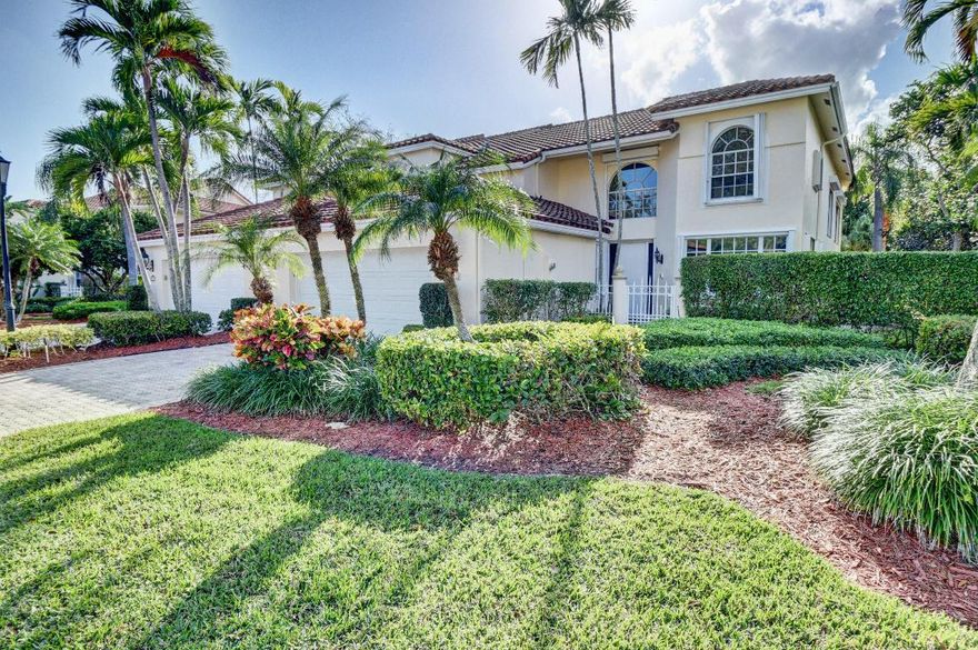 Enjoy this 4 bedroom , 4 bath home plus loft, in the award winning country club at Broken Sound. Enjoy the Florida lifestyle while overlooking the beautiful pool and golf course. This home features the master bedroom down plus an office/bedroom on the first floor and 2 bedrooms with a loft on the second floor. Perfect for children or guests. This home is in the desirable subdivision the Cloisters, walking distance to the clubhouse.  Mandatory membership. This home is priced to sell, do not miss out!