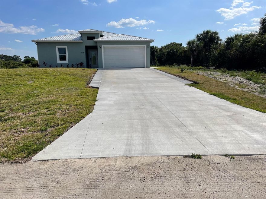 Don't miss the opportunity to own this move in ready home in the 33935 zip (Banyan Village). The community consists of about 3,800 lots and is still in early stages of residential development. Water is provided through Port LaBelle Utilities and electricity service is provided through Glades Electric. CenturyLink  High-speed(optical) Internet provider in the region. This newly built three-bedroom, two-bath home is NOT in a flood zone. This property its new and includes hurricane impact resistant windows, tile floors, appliances, Washer/Dryer, 2 car garage, outdoor kitchen, metal roof and a spacious Driveway. The Primary Bedroom has its private full bathroom and a large walk in Closet. It's a fast-growing community conveniently located between east & west coast of south Florida.