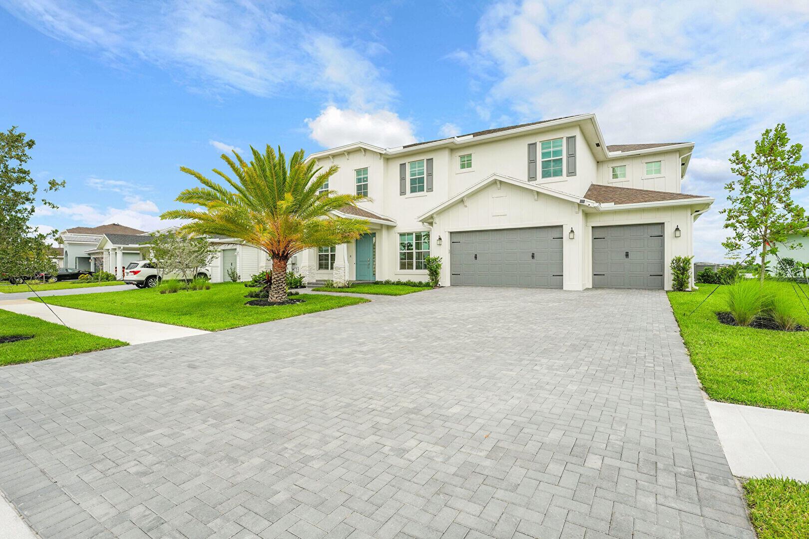 Seasonal waterfront rental--brand new, fully furnished, and turnkey. This 5-bedroom + den + office, 4-bath home offers a Tesla charger, reverse osmosis system, epoxy garage floor, new luxury beds, automated Zebra blinds, smart TVs, and complete linens/kitchenware. Enjoy the open layout, gourmet kitchen, and covered patio. Located in a sought-after community near Wellington Showgrounds with resort-style amenities: pool, hot tub, fitness center, and event space. Easy access to dining, shopping, and major roads. Just bring your suitcase.