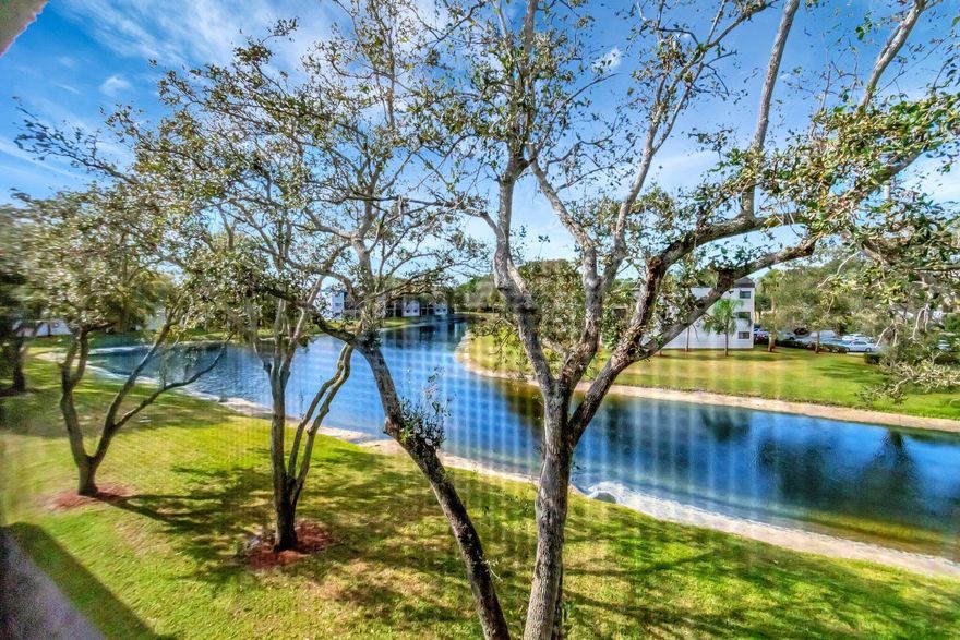 Milestone Inspection Phase 1 Completed, Phase 2 Not Needed - Nothing to be done. Spacious (1,348 Sq Ft) Third Floor (Elevator Building) Unit with Lovely Long Lake Views from your Primary Bedroom, Enclosed Patio and Living Room. Large Primary BR provides easy access to Patio, which offers Peace & Serenity. Primary Bath has a Walk-In Shower and Walk-In Closet. Utility/Laundry Room has Full Size Washer & Dryer and Plenty of room for storage. Tile on the diagonal in the living room area and carpet in Bedrooms. Eat-In Kitchen. For seller convenience, being Sold Unfurnished. All Furniture Has Been Removed.