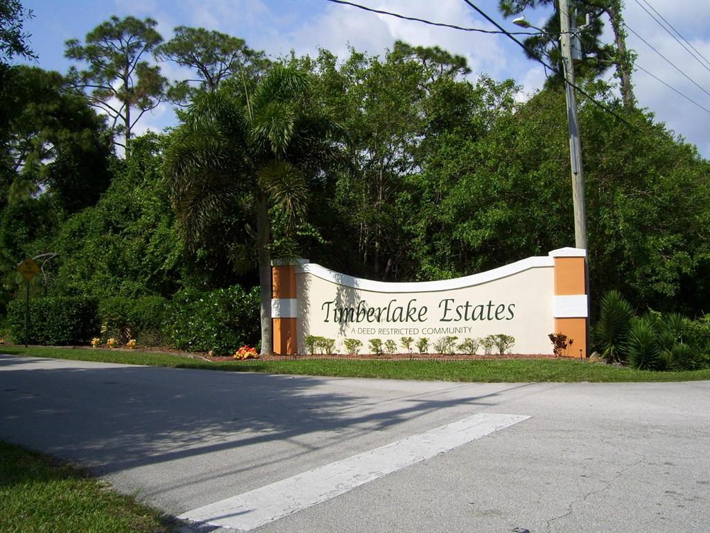 Timberlake Estates is a rural, small, secluded neighborhood community designed with 1 Entrance and short Cul-de-Sac areas. There are only 37 Lots in the Community with Upscale homes and a few older homes and only a few more lots that may become available in the future to build on. Utilities are underground and lots are @ 1/2 acre & more. County only Taxes & a Voluntary HOA that is only $10/month to maintain Entrance Sign & Entrance road lawn area. Just 15 minutes to Downtown Fort Pierce, short drive to beautiful Fort Pierce Beach and a short trip North to Vero Beach where it has all the Shopping Stores you can think of & more. Residents that live here tend to stay here as long as possible.
