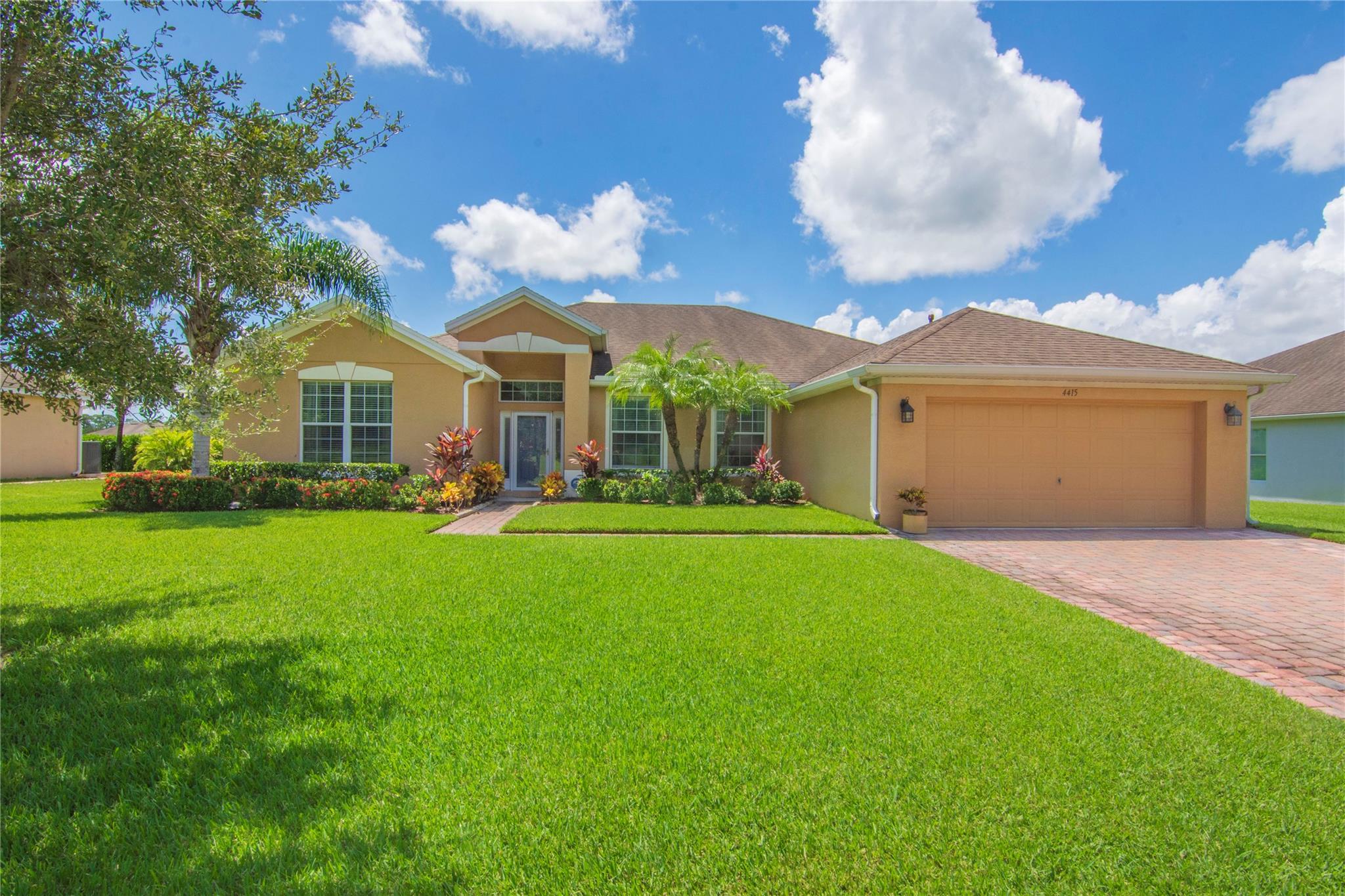 Live the Florida Dream! 4 Bedrooms | 3 Baths | Pool-Ready Yard! Patio access from the primary suite and guest bath. Motorized hurricane shutter for easy storm prep
Sunshine, space, & ready for your backyard oasis! AC replaced 2024~ H20 heater replaced 2023
Foyer and Dining room fixtures excluded.