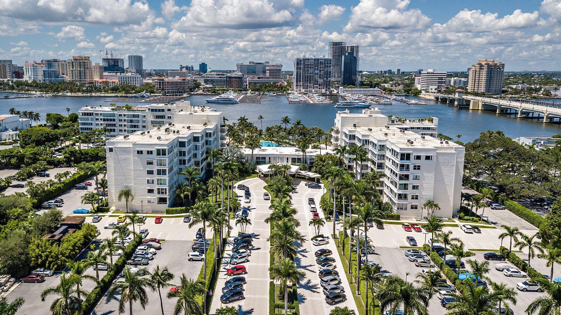 Welcome to this beautifully appointed 2-bedroom, 2-bathroom condo with dedicated office space, offering both luxury and functionality in the heart of Palm Beach. The unit boasts stunning northeast and northwest views, allowing you to enjoy the beauty of the Royal Poinciana Plaza and the surrounding area from nearly every room. Whether you're working from home or unwinding in the spacious living areas, the combination of natural light and sweeping views creates the perfect setting. The building offers a variety of amenities to enhance your lifestyle, including a heated swimming pool with a spa, a fully equipped fitness center, an on-site restaurant and beauty salon, and 24/7 valet service. Everything you need for comfort and convenience is right at your fingertips. With easy access to