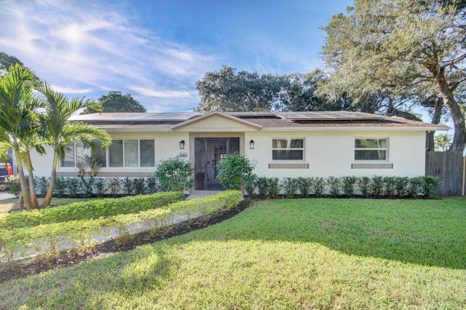 Welcome to this beautifully updated 3-bedroom, 2-bath home located in the coveted Biltmore Terrace neighborhood. Situated on an oversized lot, this property offers a spacious, open layout and a seamless blend of comfort and style. Thoughtfully upgraded with impact windows throughout, solar panels for energy efficiency, and a custom-built Murphy bed, the home is move-in ready and full of modern conveniences. Enjoy the peaceful, family-friendly atmosphere while being just minutes from popular dining spots, shopping centers, and the beach. This is a rare opportunity to own a truly unique home in one of the area's most desirable communities.