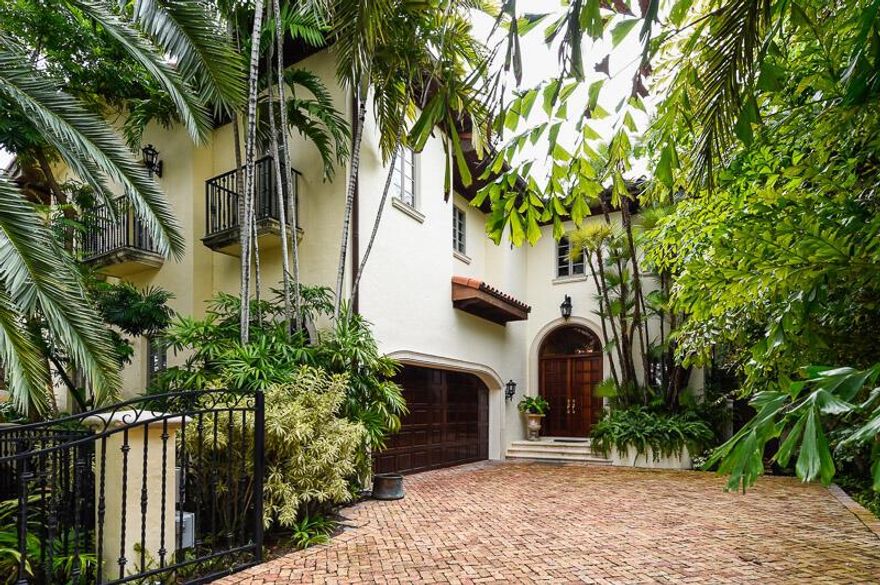 Available for seasonal lease - dates flexible. Elegant Mediterranean residence in the perfect mid-town PB location, steps to Worth Avenue, the ocean and Lake Trail. High ceilings, elevator, large scale rooms, beautiful pool/spa and garden offering total privacy in the center of town.