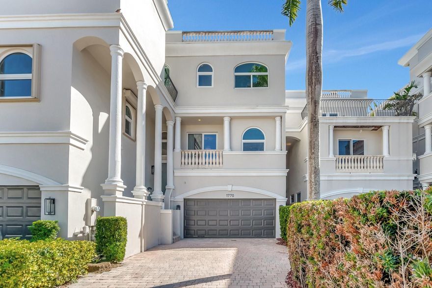 Located in the tranquil, gated community of Hillsboro Bay by the Sea. This unique community has 27 exquisite townhomes, ONLY 7 have this stunning DIRECT OCEAN view! An ideal low maintenance home to live year round or escape cold winters. Enjoy a private gated entrance to Pompano Beach just south of the Hillsboro Inlet. Ample outdoor entertainment areas to entertain or relax. Recent upgrades include: new private elevator, AC, water filtration system, landscape lighting, outdoor kitchen, pool heater, pool pump, Iaqua system, electronic blackout blinds, hurricane impact windows. Refinished interior floors and new balcony tiles. Private 2 car garage and ample storage complete the endless amenities in this AMAZING townhome. This community is an HOA (not subject to new condo regulations).