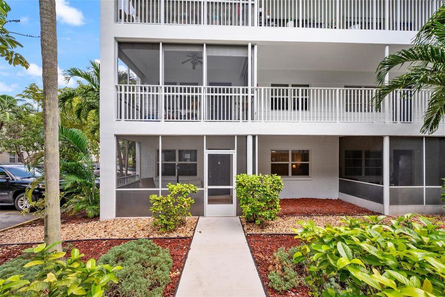 Beautifully Updated ground floor 1BR/1BA CO-OP in Prime Hollywood Location! Just 2 blocks from Downtown & Arts Park, this bright & spacious unit features an open floor plan, impact windows & doors, newer appliances, and a screened patio perfect for relaxing. Building has been fully renovated & freshly painted with a brand-new roof. CO-OP owns the land (financing may be possible). All inspections are completed & all assessments are PAID IN FULL. Pet-friendly (dogs permitted with restrictions). Low maintenance fees! Leasing Allowed!! Only 2 miles to Hollywood Beach & Broadwalk—enjoy the best of city life & beachside living! Abundant dining and shopping both downtown and on Hollywood Beach. Less than 6 miles to the airport.