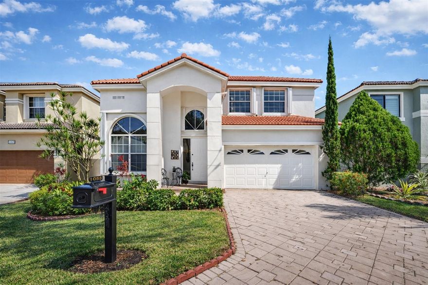 Welcome to your energy-efficient dream home in the gated Lennox Isles*4BR/3BA home features a brand-new roof (2025) and solar panels, reducing the electric bill to approx $42 a mon2019 AC and accordion shutters throughout* The first floor has 46-inch porcelain tile and vinyl on the stairs and 2nd floor*Enjoy a gourmet, upgraded off-white kitchen with elegant gold accents and beautifully updated bathrooms, convenient full bedroom and bathroom on the first floor Don't miss this move-in-ready masterpiece in the heart of Coral Springs make it yours today!