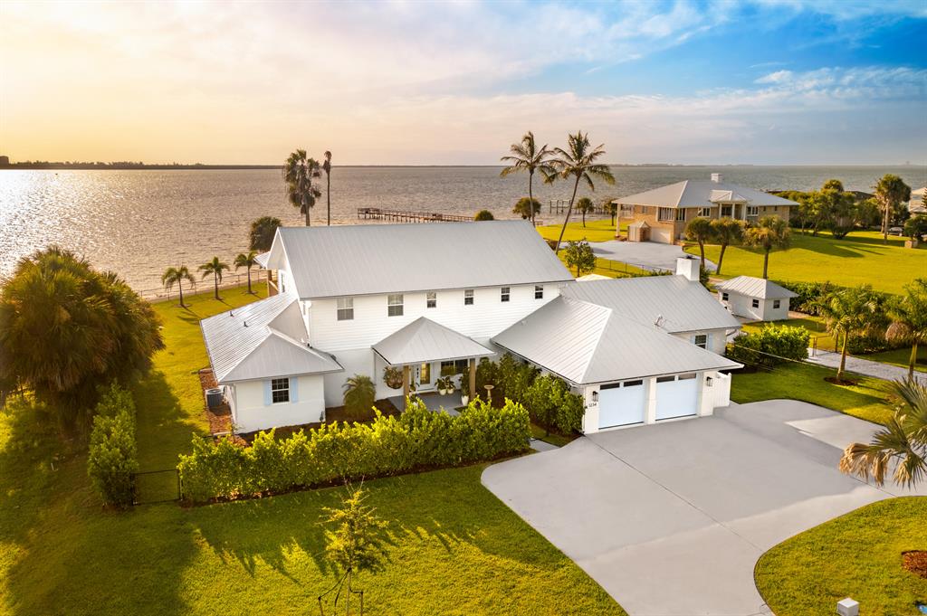 Don't miss out on this once in lifetime waterfront property located in South Florida! One of just 6 houses located on the east side of Indian River Drive that is situated on 1.3+ acres! Enjoy the 270 degree waterfront views from every room in the house! With 4 bedrooms and 3 bathrooms, this home features an open concept living area and kitchen. Located only 0.5 miles from quaint downtown Fort Pierce, where there is a plethora of restaurants and bars. Only an 8 minute boat ride to the inlet and a 5 minute drive to the beach, what more could you want? This is true South Florida living! The home has been fully remodeled. All permitted and done up to code. New plumbing, electrical, PGT high impact windows, metal roof, floors, paint, and high end finishes. This wont last long!