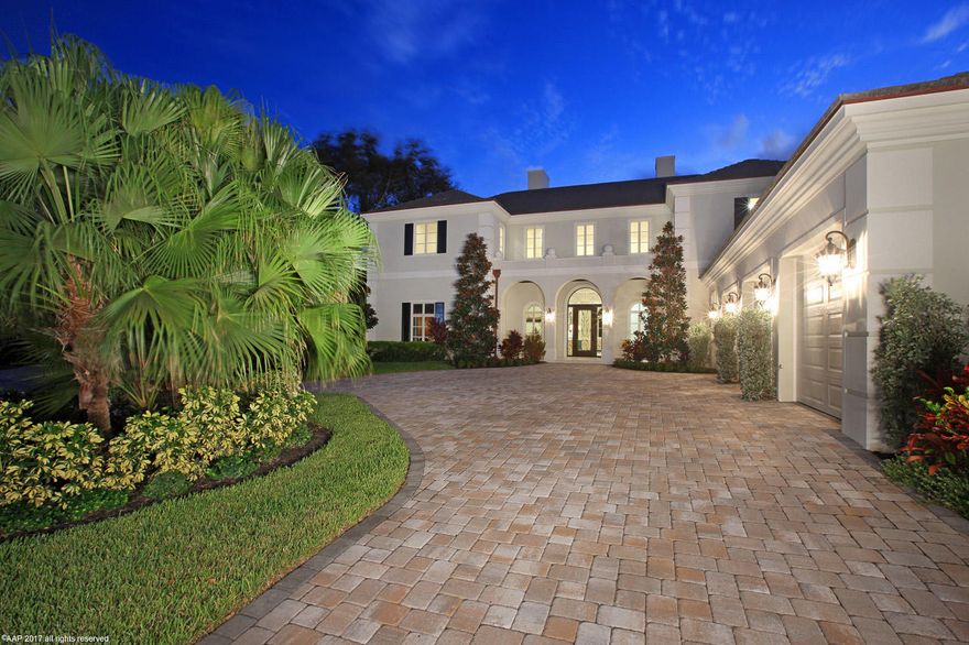 NEW CONSTRUCTION ESTATE ON 125' DEEP WATER CANAL WITH OCEAN ACCESS AVAILABLE FOR IMMEDIATE OCCUPANCY. Exquisitely designed custom home located in exclusive Frenchman's Creek Beach & Country Club offers the utmost standards in structural integrity and design. This 7 Bedroom, 9.1 bath Estate home embraces both grand and casual life styles. All baths have upgraded custom cabinets, stone tops, frameless glass enclosures. Designed in a French Chateau style this estate home has timeless appointments and materials, impact windows, marble flooring, designer kitchen with custom wood cabinetry, two Sub Zero refrigerators, two Bosch dishwashers and a Wolf cooking center. Other features include a spacious open family room, formal dining, French doors leading to (See Supplement)...