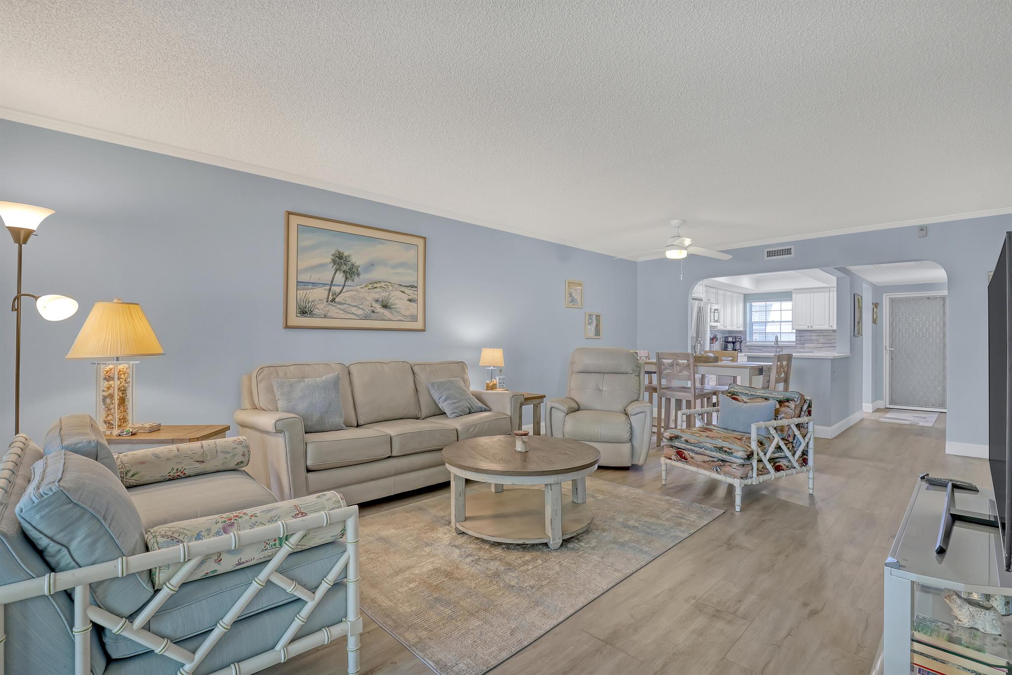 ***Singer Island*** Active 55+ community , Short stroll to the beach and community pool / club house. Close to restaurants, shopping and more. Renovated 2 bedroom / 2 Bath comes furnished No pets or smokers please...6 month minimum Call today and enjoy the Singer Island Lifestyle.
