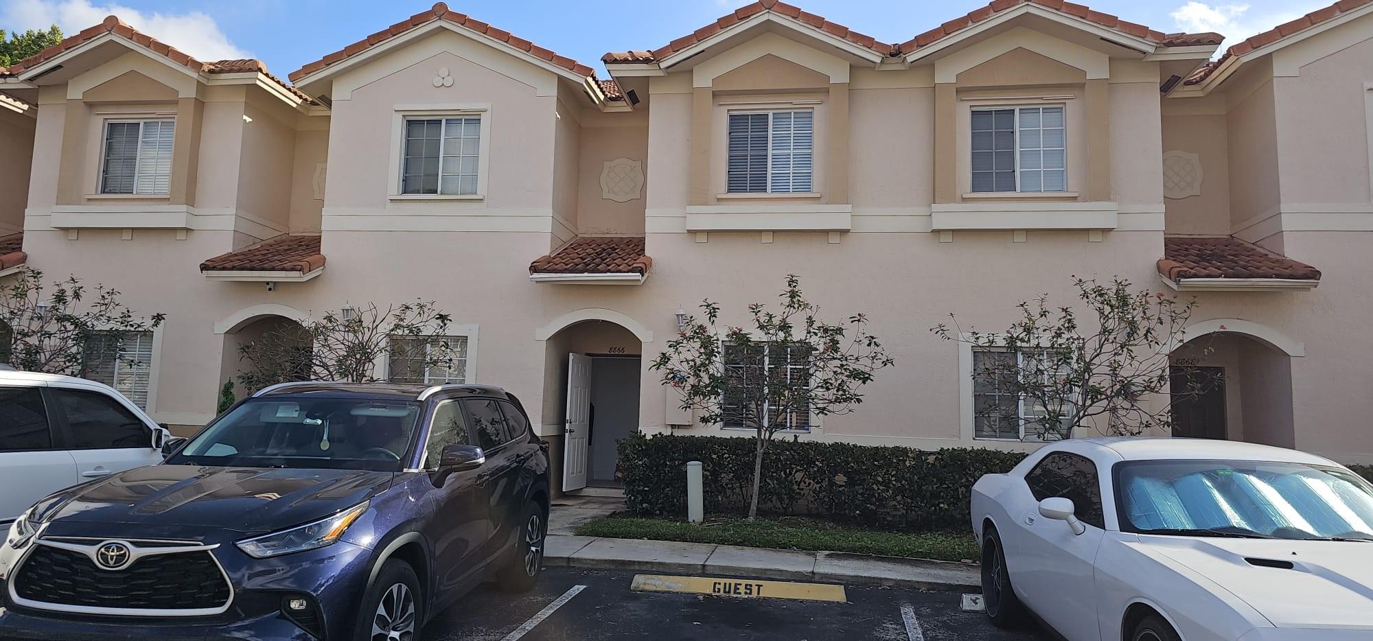 Townhouse for sale , no age restrictions . Community's name Catalina Isles in the center location of the City of Tamarac, 1214 sqf. 2 rooms 2.5 bathrooms . HOA is only $147/month. Pine Island & Commercial Blvd. Open kitchen features laminate flooring. Half bathroom downstairs. Washer & dryer in a utility closet between the 2 Full bedrooms upstairs. Both bedrooms have 2 full bathrooms.
Complete panel shutters at the patio storage . One assigned parking space directly in front of the unit plenty guests parking throughout the neighborhood. Close to main roads, minutes from sawgrass expressway.
The community is close to restaurants, shopping centers & 15 minutes from the sawgrass mall.