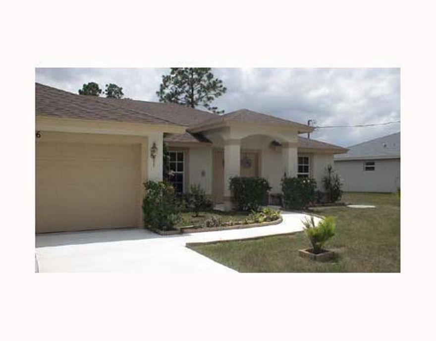 3/2/2 READY FOR IMMEDIATE OCCUPANCY, WITH NO HOMEOWNERS ASSOCIATION RULES OR WAIT TIMES. Close to 95 and turnpike with plenty of shopping, restaurants, and entertainment within reach. Beautiful floor plan with large living room, spacious kitchen and dining room, large screened in cover patio overlooking a private backyard with no direct back neighbors. Room sizes are large and bright. The En suite has 2 walk-in closets and large bathroom with a separate shower and garden tub. The home has been freshly painted and all bedrooms have brand new installed vinyl flooring. Call me today to view this wonderful home.