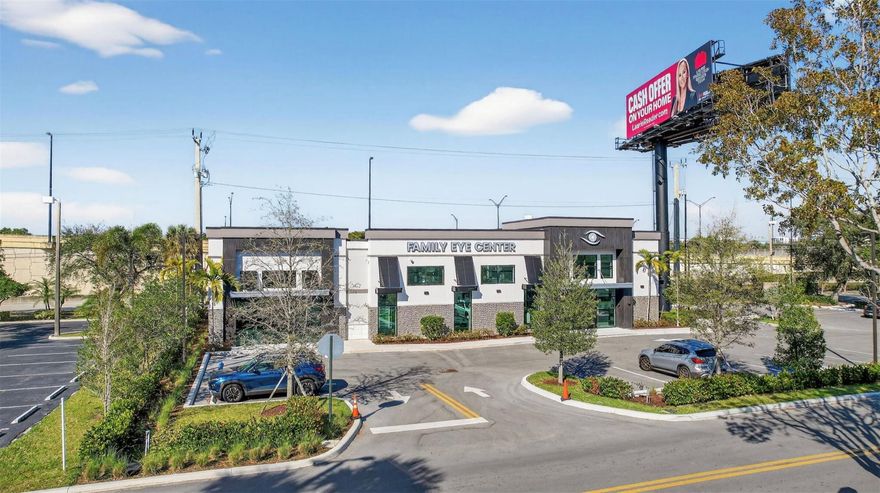 Newly constructed free-standing retail building with premier visibility along State Road 84 and Interstate 595, positioned within the established Pine Island Ridge trade area between Davie and Plantation. High-exposure location along one of Broward County’s primary east– west corridors, delivering significant daily traffic counts and strong brand impressions. Delivered in gray shell condition with concrete floor, 200-amp electrical service, and approximately sixteen-foot clear ceiling height, most retail uses permitted, with a few exceptions.Surrounded by dense residential neighborhoods with strong household incomes and established retail activity. Excellent signage opportunity with direct frontage on SR-84 and exposure to I-595.