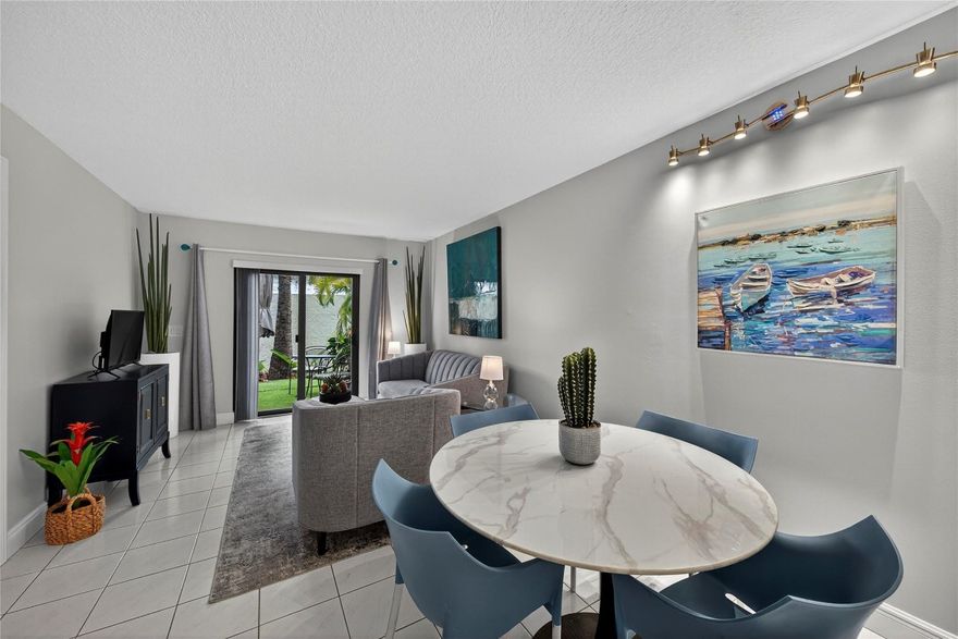 Stylishly Updated 2-Bedroom/2-Bathroom Condo in Prime Location. This move-in ready, low maintenence gem features a spacious layout, modern finishes, and desirable community lifestyle. Enjoy peace of mind with a 2020 A/C, recently updated roofs, and a well-managed and funded association. Amenities include a community pool, assigned parking, and ample guest parking. This pet-friendly community allows 2 small dogs up to 20 lbs each. Ideally situated minutes from Wilton Drive, Oakland Park, restaurants, breweries, shopping, and Fort Lauderdale’s beaches, this condo offers the perfect balance of comfort and convenience. With leasing allowed after three years of ownership, it’s a smart choice you're looking for a new home. All it needs is you and your belongings!