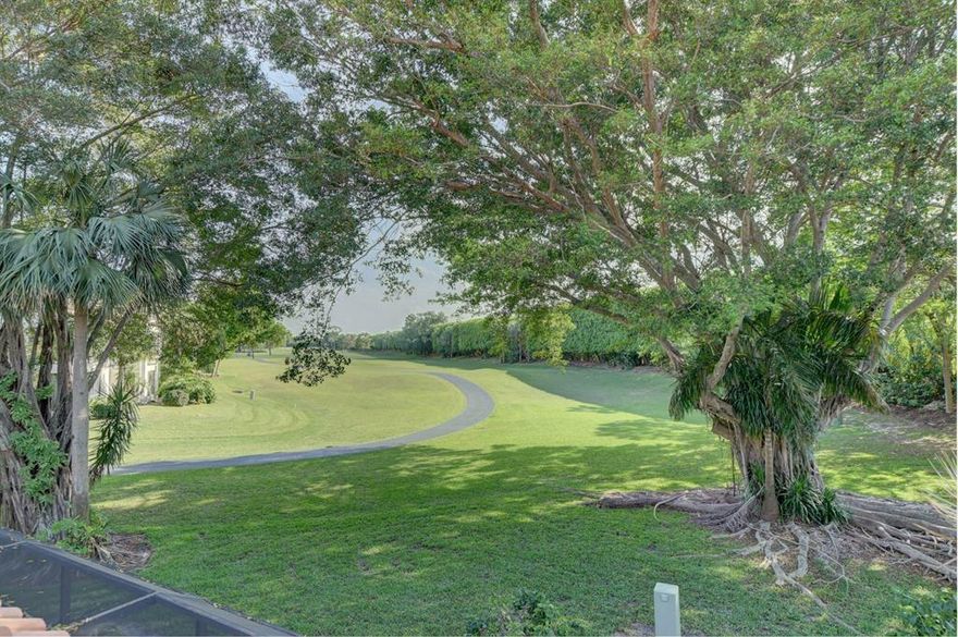 Property is in Boca Raton,Outside in Boca Raton you will hear noise from various sources,The Ocean,boats on the intracoastal, traffic on the roadways,golfers who have an errant shot,night life,trains,planes.3 bed,3 bath home with fireplace & wet bar located at the prestigious Guard Gated community in Meridiana at Boca Point.Screened in patio with golf course views.This home features 2,200 SF under air & a great floor plan 1 bedroom & a full bath downstairs 2 bedrooms including master,2 baths upstairs. Eat-in Kitchen w/separate dining area. Close to top rated schools,Town Center Mall with shopping,dining & minutes to Downtown Boca Raton.Community pool,hot tub,clubhouse and more.HOA covers Roof & Maintenance,ext painting,ext landscaping,security,cable.Pet friendly.MEMBERSHIP IS NOT REQUIRED