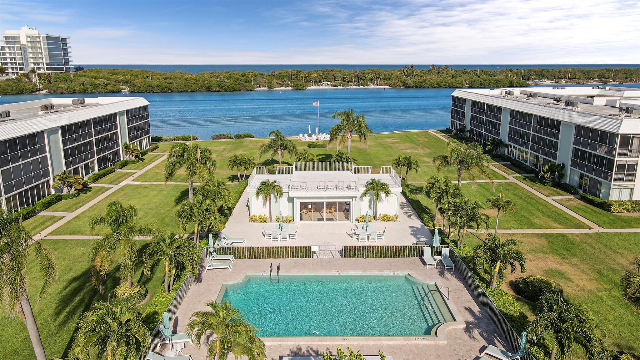 WOW. Unbelievable Find. TURNKEY RENTAL! Situated on 5+ acres SMACK ON THE INTRACOASTAL, this Hidden Gem, is the definition of ''LIVING THE SOUTH FLORIDA LIFESTYLE''. Tastefully appointed. COVERED PARKING. View the action on the water and the sights and sounds of Mother Nature from the HUGE OVERSIZED PATIO. LOCATION LOCATION! Grab your KAYAK/PADDLEBOARD from the rack..enter the intracoastal from the private stairs. The sandbar can be walked for miles at low tide. WALK/BIKE EVERYWHERE -Fantastic Restaurants, Shopping, Beaches, Parks, Churches, Jupiter Island, PBI airport, theatre. PET FRIENDLY (18'' to shoulder of pet height). Find of the Century. All New Patio & Owners Suite Bedroom Furniture-King Size Bed. UTILITIES INCLUDED! Monthly Rental Amt Based on Lease Term.