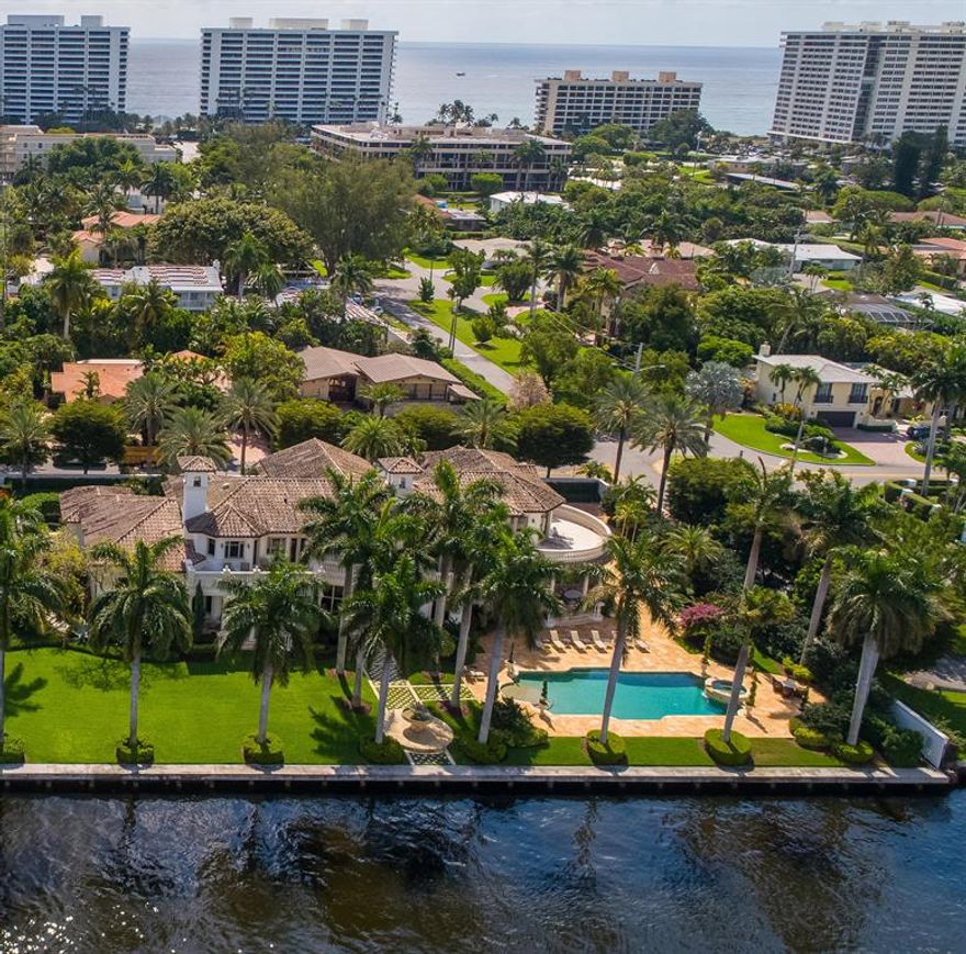 Gated and walled Italian-inspired Intracoastal estate sited on 210+/- feet of waterfrontage in the sought-after ''Estate Section''.  This magnificent custom estate offers glorious water views from all major rooms.  Resort-like pool/patio with spa, cabana and loggia with summer kitchen.  By appointment only. DISCLAIMER: The written and verbal information provided including but not limited to prices, measurements, square footages, lot sizes, calculations and statistics have been obtained and conveyed from third parties such as the applicable Multiple Listing Service, public records as well as other sources. All information including that produced by the Sellers or Listing Company are subject to errors, omissions or changes without notice and should be independently verified by any prospect for the purchase of a Property.  The Sellers and Listing Company expressly disclaim any warranty or representation regarding all information.  Prospective purchasers' use of this or any written and verbal information is acknowledgement of this disclaimer and that Prospects shall perform their own due diligence.  Prospective purchasers shall not rely on any written or verbal information provided when entering a contract for sale and purchase.  Some affiliations may not be applicable to certain geographic areas. If your property is currently listed with another agent, please do not consider this a solicitation for the listing. In the event a Buyer defaults, no commission will be paid to either Broker on the Deposits retained by the Seller.  "No Commissions Paid until Title Passes."  Copyright 2019 Listing Company. All Rights Reserved.
