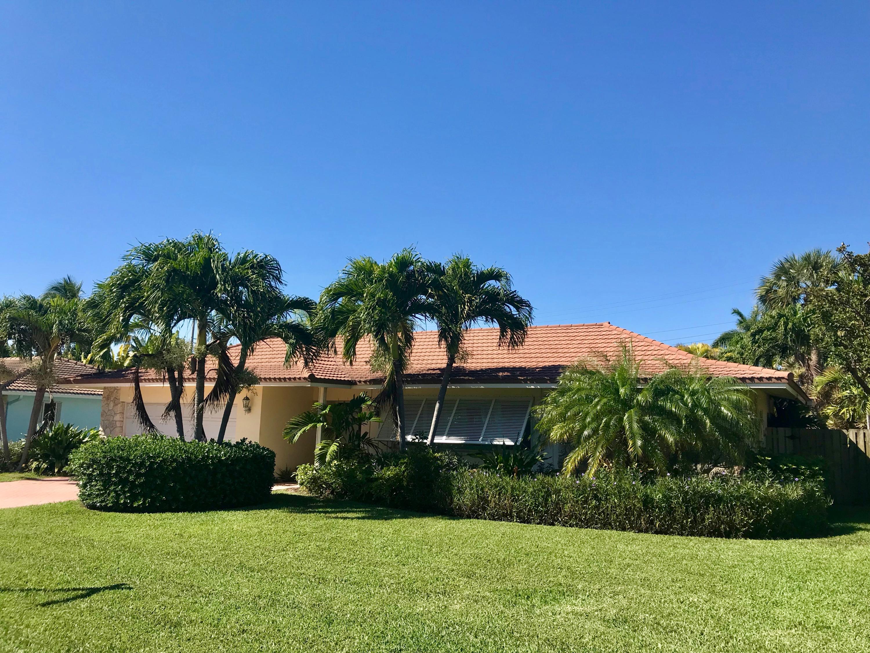 Beautiful 4 Bedroom, 3 Full Bath home in Spanish River Land Co! This split plan home is remodeled with 24'' Saturnia marble floors in all main areas, updated kitchen with granite counters, SS appliance. Master is en-suite with access out to pool, 2 bedrooms share a bath, 4th bedroom also opens on to pool area. The 3rd full bath is also a cabana bath. Very spacious Indoor Laundry/Pantry, 2 Car Garage. Gorgeous pool with large covered lanai for entertaining, private yard with lush landscaping. Fantastic location just moments to the beach and all the best of both Downtown East Boca and the cool beach vibe of Deerfield Beach.
