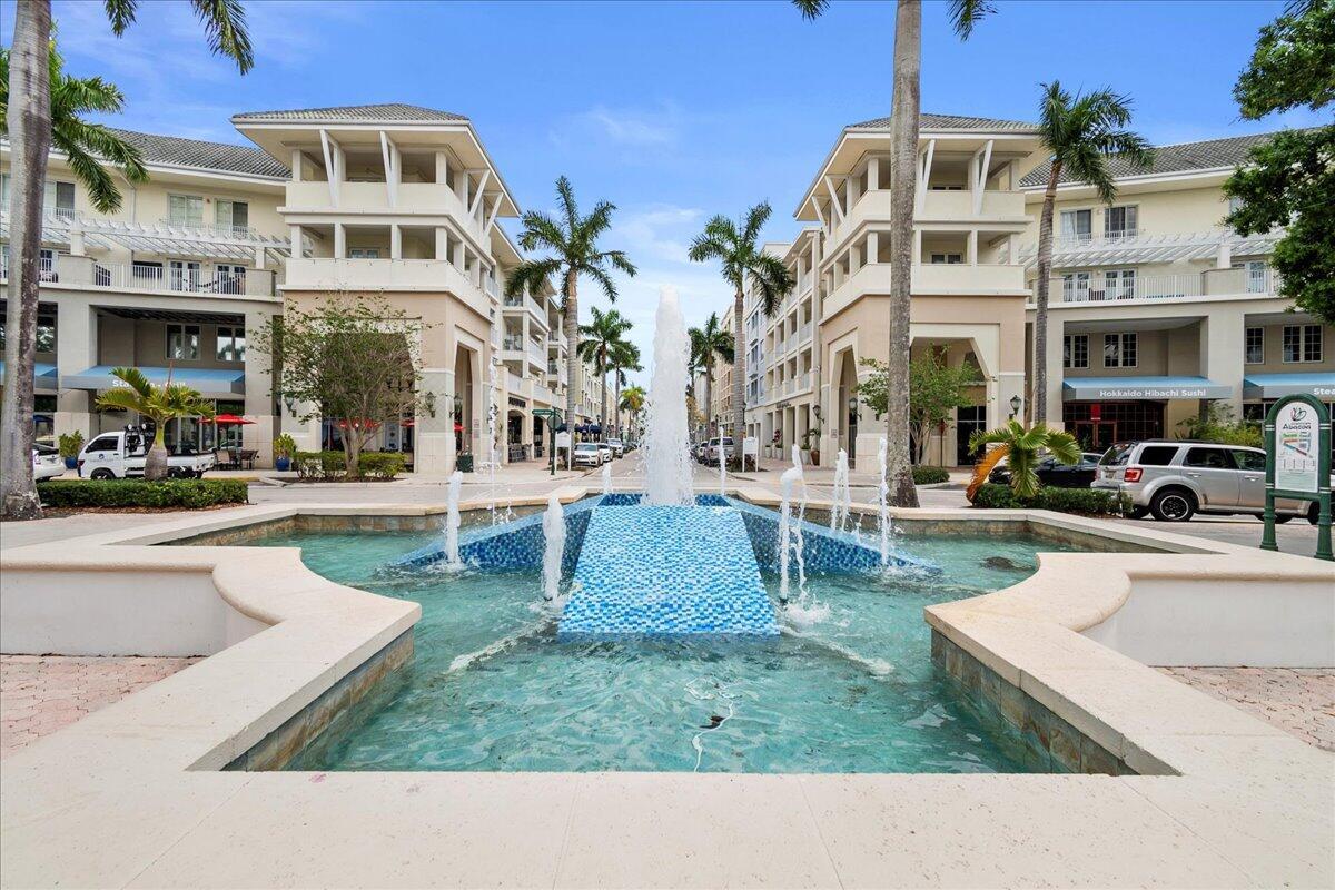 Now available! This charming 2 bedroom 2 bath unit offers you a split floorpan with quartz kitchen counters, newer appliances, new AC, water heater, and window treatments. Featuring a huge private balcony, vinyl floors through out and assigned covered parking. Located in an unbeatable location in the heart of Abacoa. Walking distance to coffee, restaurants, shopping, live entertainment, Roger Dean Stadium for baseball and events, FAU, and minutes to the beach, airport, more restaurants and shopping galore. Internet and cable included. Tenant is responsible for water and electric. Pets negotiable.