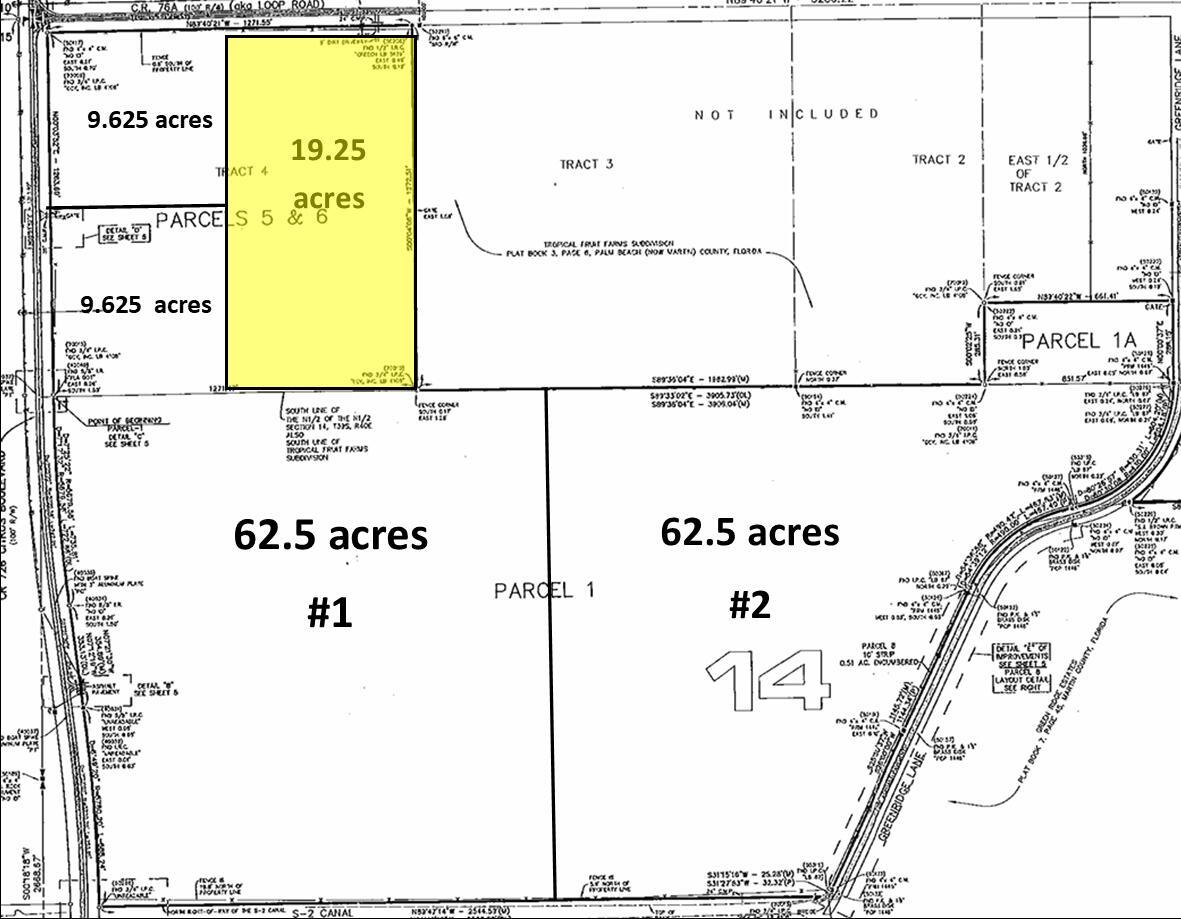 Single family residence with detached garage located on 19.25 acres in Palm City. Lots of possibilities to add on to existing CBS home or renovate and use as residence. Detached garage can also be converted into living space.
