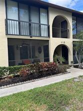 Do you like to bike ride, walk, sit by the pool or enjoy afternoon games in the clubhouse, if so, this community offers it all! This first-floor condo comes fully furnished, in a quiet 55+ community, overlooks the courtyard with its enclosed porch to spend endless days and nights enjoying the warmth of Florida. This spacious unit has 2 bedrooms and one- and one-half baths, there is a washer and dryer in the unit along with hurricane impact windows and plenty of storage. The Kitchen has new appliances, lots of counter space and the open floor plan allows for plenty of room to entertain.