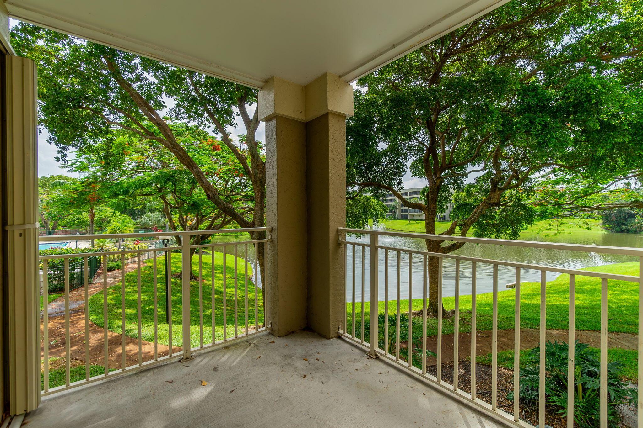 Step into this inviting two-bedroom, two-bathroom, storage and 1 car garage condo, with lake and pool view in the sought-after Verano community. All windows impact and accordion shutters on sliding glass door, ceramic tiles throughout. Enjoy a well-equipped kitchen with granite countertops, stainless steel appliances, and light wood cabinets. Relax on the covered balcony and make laundry a breeze with a full-size washer and dryer in a separate closet. Ample open parking is available, and Verano offers a tranquil neighborhood near Delray Beach's downtown area, boasting a clubhouse, pool, tennis court, fitness center, spa, playground, and walking trails. Welcome to your serene oasis!