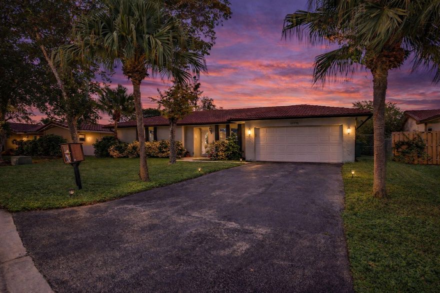 Turnkey 4 bedroom home in the heart of Coral Springs, perfectly positioned in a quiet and private nook of the Windings. This move-in-ready residence features a stunning pool surrounded by brand-new luxury landscaping, creating a serene and resort-style outdoor retreat. All new pool equipment and newly installed pool decking/tile throughout the backyard. Enjoy relaxing or entertaining year-round in the screened-in patio, ideal for gatherings with friends and family, while still having ample green space to enjoy the spacious backyard. Conveniently located just minutes from Coral Square Mall, premier dining, shopping plazas, and the Panthers Ice Den, this home offers the perfect blend of tranquility, lifestyle, and accessibility. Come take a look at this before you miss it!