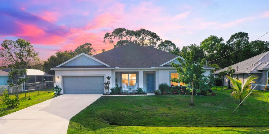 Welcome to this stunning 4-bedroom, 3-bathroom home + office, offering a beautiful split floor plan designed for both comfort and functionality. From the moment you step inside, you'll be greeted by abundant natural light, elegant wood-look tile flooring, and high-end finishes throughout. The heart of the home is the open-concept kitchen, featuring granite countertops, a spacious island, a walk-in pantry, and plenty of cabinetry perfect for entertaining. Formal dining room with tray ceiling provides an elegant space for gatherings. Master suite is a true retreat, boasting tray ceilings, a spa-like ensuite with double sinks, and a spacious walk-in closet. Enjoy the added benefits of a water softener system, thoughtfully designed garden with fruit trees, and a large backyard!