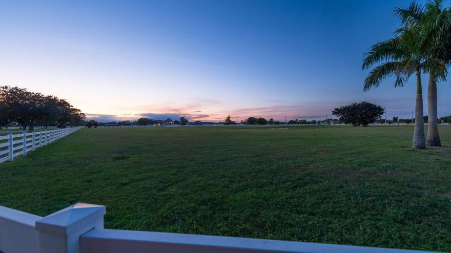 Rare opportunity to own 20 acres in Wellington private equestrian neighborhood. Existing 4,763 SqFt home featuring 6 bedrooms and 5.5 bathrooms. The lots offer plenty of cleared vacant land ready to be transformed into a luxurious equestrian facility. The property is located on the bridle path that connects Palm Beach Point and Grand Prix Village. Convenient access to hacking trails and within walking distance to Wellington International show grounds. Palm Beach Point is a gated equestrian community that many of the worlds best equine athletes call home for the winter season. The neighborhood features miles of grass exercise trails and is a short hack or golf cart ride to the equestrian show grounds.