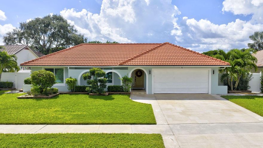 A Perfect Blend of Modern Elegance & Effortless Comfort.Welcome to a residence where thoughtful upgrades, refined design, and smart technology come together to create a lifestyle of sophistication and ease. This beautifully updated home showcases quality craftsmanship and exceptional attention to detail inside and out.From the moment you arrive, you'll appreciate the privacy wall and paver-lined driveway that frame the home's elegant exterior. The 2019 roof and impact windows ensure peace of mind, while the covered gutters and Trane 4-ton A/C (installed 2023)--professionally serviced by Hi-Vac and controlled directly from your phone--add convenience and reliability.