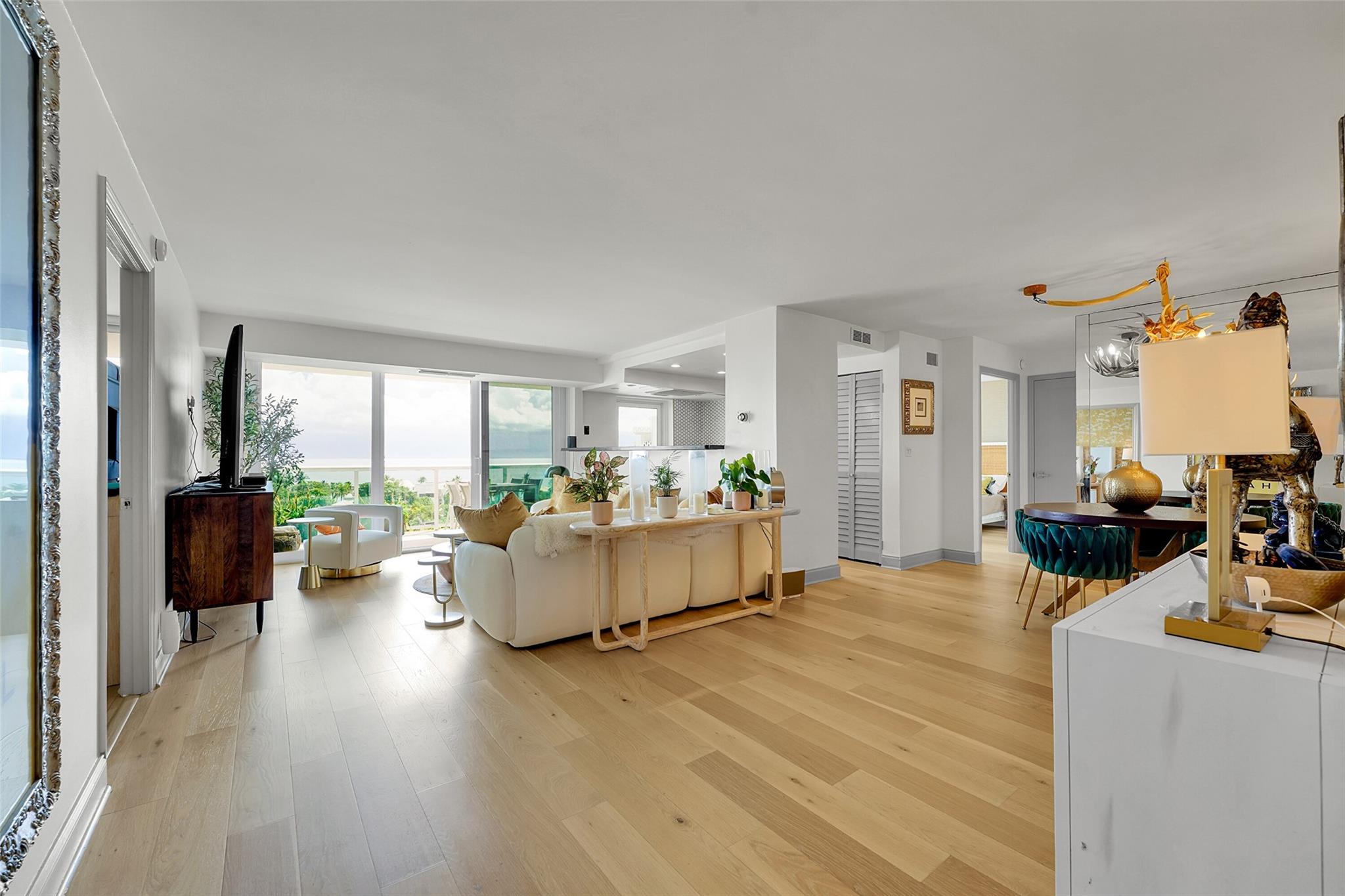 Welcome to your beachside getaway. This fully furnished 1,100-square-foot condo has everything you need to feel right at home plus those amazing ocean views you’ve been dreaming of. Sip your morning coffee on the roomy private balcony, then kick back in a bright living room with light wood-style floors and a unique chandelier that adds a touch of charm. The open layout makes it easy to move from the dining area to the kitchen, where you’ll find stainless steel appliances and dark stone countertops—great for cooking, entertaining, or just enjoying a relaxed meal. In unit washer and dryer. Amenities include a rooftop pool, gym, and short walk to the beach. It’s the perfect place to make lasting memories by the ocean. Price reflects annual lease; shorter terms considered at the right price.