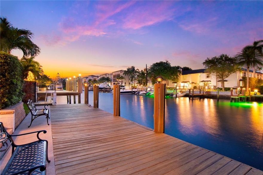 Waterfront home in Exclusive Lauderdale Harbors.  Best location for yachting.  Dock your 60 foot yacht.  Wide deep water canal and only 5 minutes to ocean.   Open floorplan with 20 ft. ceilings.  Pella Impact Windows and Doors. Covered patio with spa and pool.  1st floor master suite with 3 bedrooms and office on 2nd.  Office could be a 5th bedroom.  Great family home and also great for entertaining. Close to beach, dining, Las Olas, airport.  Location, Location, Location.  A must see.