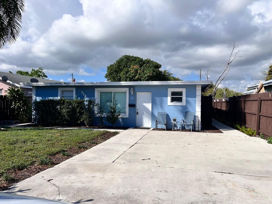AMAZING INVESTMENT OPPORTUNITY! Located in the prime east area just a few blocks from Atlantic Ave and the heart of Downtown Delray Beach. This Duplex previously an AirBNB is now a yearly rental. This income producing property offers a newly updated spacious 3 bed/2 Bath front unit with open Living area, kitchen and great Florida room. Tenants renewing month-to-month. In back is a cozy 1 bed/1 bath unit with private entrance, separate kitchen/dining and large yard. Lease ends 4/17/26. Separate storage building includes A/C. Plenty of parking, completely fenced in, back fence has gate that opens for even more parking. Room for future expansion, deep lot, ADU, new pool, outdoor living. Don't miss this opportunity to purchase a great property. Only Serious and Fully Qualified Investors