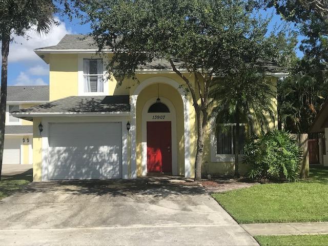 Spacious 5 bedroom Single Family home in the heart of Wellington! Quick move-in is available. First Floor features all tile flooring. The kitchen is open to the great room with vaulted ceilings and plenty of natural light. There is access to a screened in patio & large fully fenced in yard. Master Suite, laundry and an additional 1/2 bathroom are positioned on the first floor. Upstairs offers new carpet, 3 bedrooms and a full bathroom. Unit also features a 1 car garage & extra parking. Small pet under 30lb is welcome. Walking distance to Elementary School, High School, Tiger Shark Park. Approximately 2 miles to groceries, dining & movies. Close to Equestrian activities! Landlord will consider 6 month unfurnished at $3500/month. Occupancy can start upon signing of the Lease.