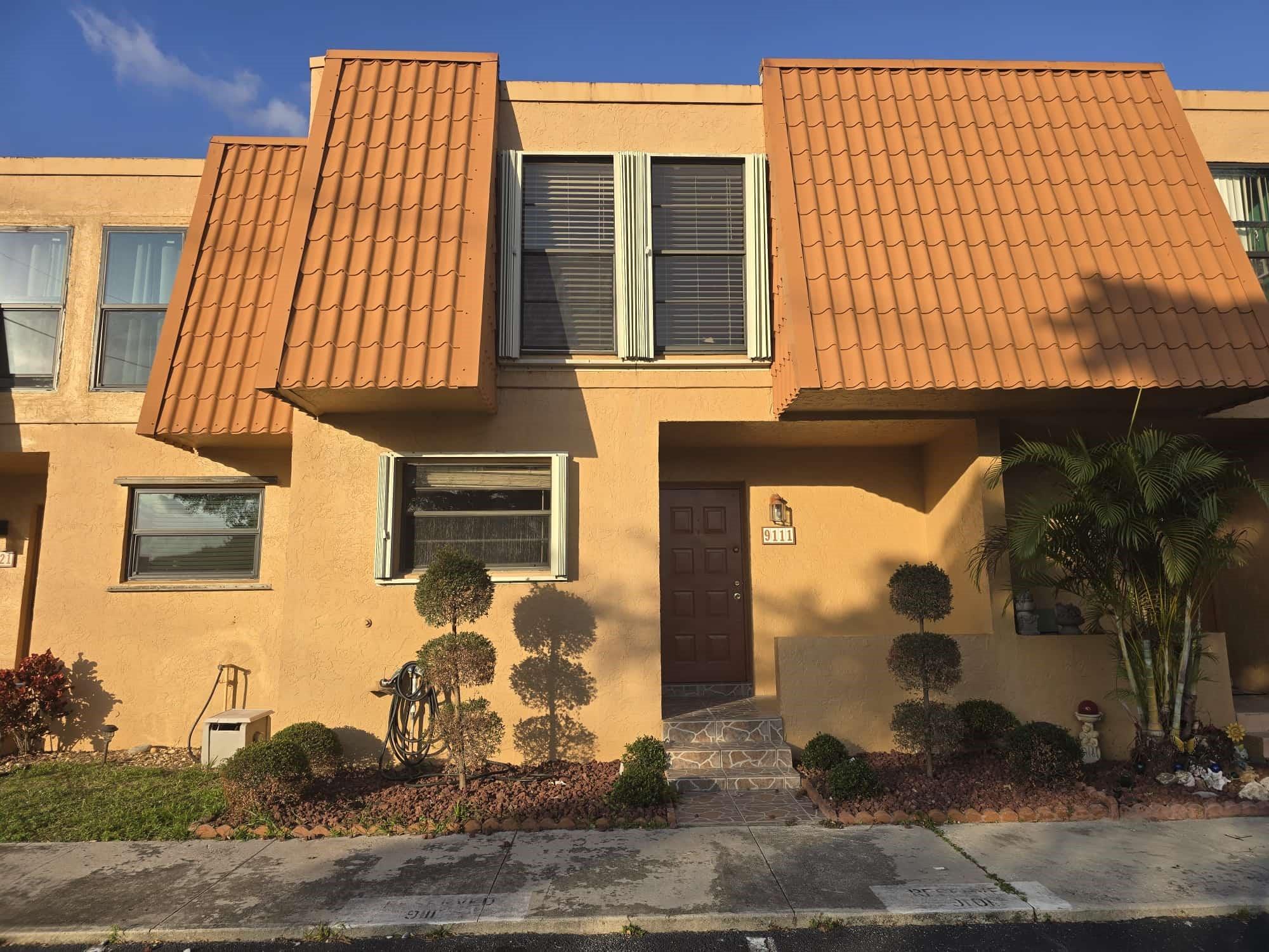 Check out this townhouse in Pembroke Pines. Updated kitchen with new refrigerator. Ceramic tiles throughout living area, and a separate laundry room, with new hot water heater. Huge, tiled patio with an amazing lakeview. Accordion style hurricane shutters on all windows and back door. Main bedroom with brand new laminate flooring, and a large walk-in closet, updated bathroom with full shower. Brand new carpet in both the 2nd and 3rd bedrooms. Great location close to schools, shopping and restaurants etc. Maintenance includes roof, cable tv, & internet. Amenities include tennis and swimming pools. Make an appointment to see this one before it`s gone!!Investors only currently rented until April 026.