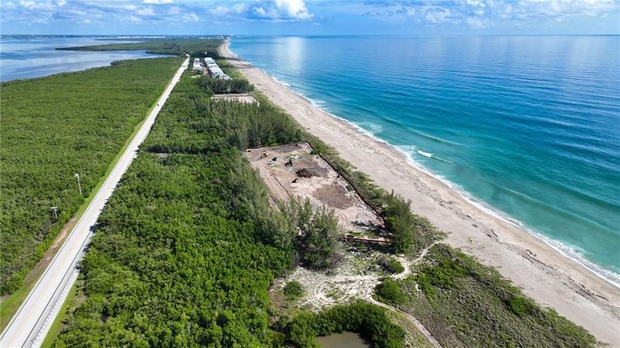 This unique opportunity features 7 permitted, exceptionally wide 80 ft oceanfront lots, perfect for sprawling luxury residences. All infrastructure and utilities are in place. Permits are in process for 7 docks with a boardwalk leading from A1A to the Indian River, providing a highly coveted ocean-to-inlet lifestyle that is just minutes from the ocean inlet by boat. With the potential for additional lots, the stage is set for an exciting and prestigious new development. Seize this unparalleled opportunity now!