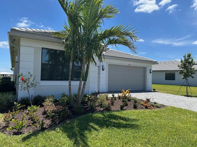 Introducing a Bimini model in GL's 55 plus community at ''Valencia Walk''. This fabulously appointed Bimini model offers 3 FULL Bedrooms, 3 FULL Baths, Den, 2 Car and Golf Cart Garage. Home complete with neutral colors and MAGNIFICENT Lake views. Valencia Walk at Riverland is like vacationing at a 5 star resort all the time! The sports club offers classes, pickleball, tennis courts, indoor and outdoor pool, gym and much more!! Close to shopping , restaurants, hospitals and major highways. Book your viewing, you will not be disappointed.