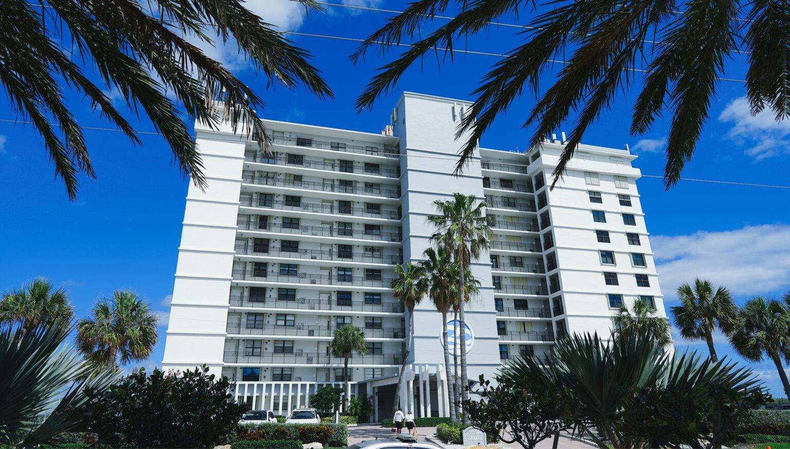 10th Floor with a magnificent view of the Atlantic Ocean and beach. Walk right out onto the sand. Huge potential with this Condo. Make it the way you want it.