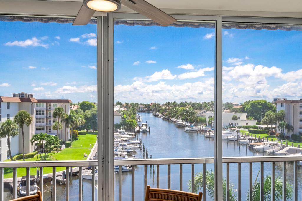 Seasonal rental in marina community of Tropic Bay, in east Delray Beach, easy access to beach, and to downtown Delray Beach. 5th floor unit, direct marina views, furnished, turnkey, with covered carport space. Available starting Nov 1st, 2025 thru mid April 2026, minimum of 3 months. Many clubs & Social events within the community. 3 heated pools, 2 clubhouses (weight area, community room/kitchen).Shopping nearby & 1 mile to beach.