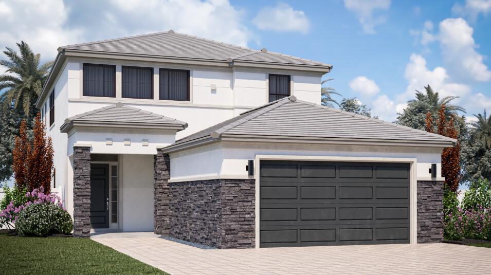 This two-story home combines modern comfort with style. To the side of the foyer is a flex space well-suited as an office, while down the hallway is a cohesive open layout with a covered terrace to deliver seamless living and entertaining. The tranquil owner's suite with en-suite bathroom is tucked into the back corner on the first floor, affording homeowners privacy away from the remaining upstairs bedrooms. The top level hosts a large loft that can function as another gathering area and three bedrooms.Prices, dimensions and features may vary and are subject to change. Photos are for illustrative purposes only.