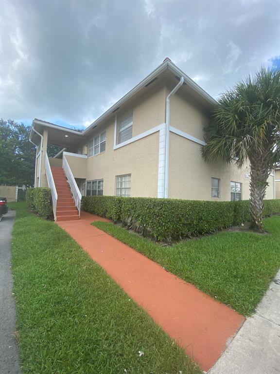 2/2 Corner unit located on second floor. Walk into an open living space overlooking the neighborhoods greenery. Bedrooms are separated by bathroom. Laminate floors throughout and tile in bathrooms. Washer and dryer are located in the kitchen. Recessed lighting in all rooms. Community pool nearby.