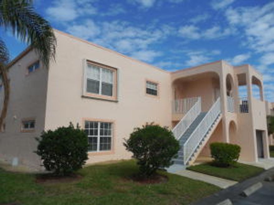 Great 2 bed 2 full bath townhome located at the Meadows close to US1 shopping and the beaches. This end unit townhome features tile floors throughout, a large open floor plan and a screened in balcony overlooking the interior canal.This is a 2nd floor unit located just steps from the community pool and gym!!