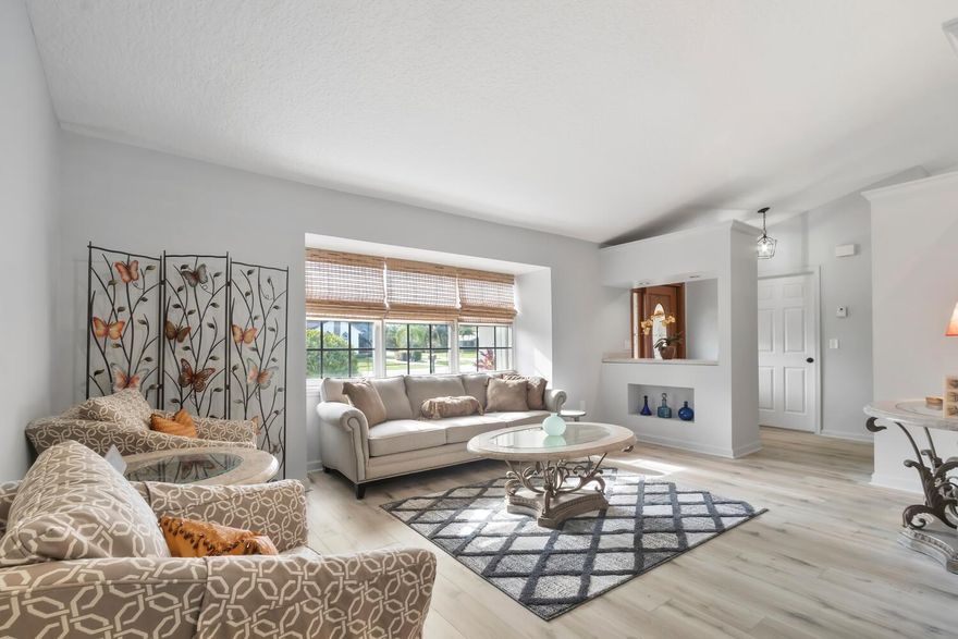 available ANNUAL, OFF SEASON and SEASONAL. Amazing property for the price. 3 bedroom/2 bath remodeled pool home rental available fully furnished. This home has everything you need to make your stay a comfortable one. king bed in the master, and full beds in the other bedrooms. Able to accommodate up to 6 adults. Beautiful patio with different areas to lounge around the pool. Enjoy your evenings by the fire pit overlooking the lake. Garage parking and up to 4 cars can fit in the driveway. Less than two miles from the WEF, no association. PETS ARE WELCOME, BIG TRUCKS ALLOWED. Close to everything, shops, restaurants. A+ school. This unit is also available for off season at seasonal at $5200 a month plus utilities. sizes are approx. If rented only for the month of June, price is $6500.