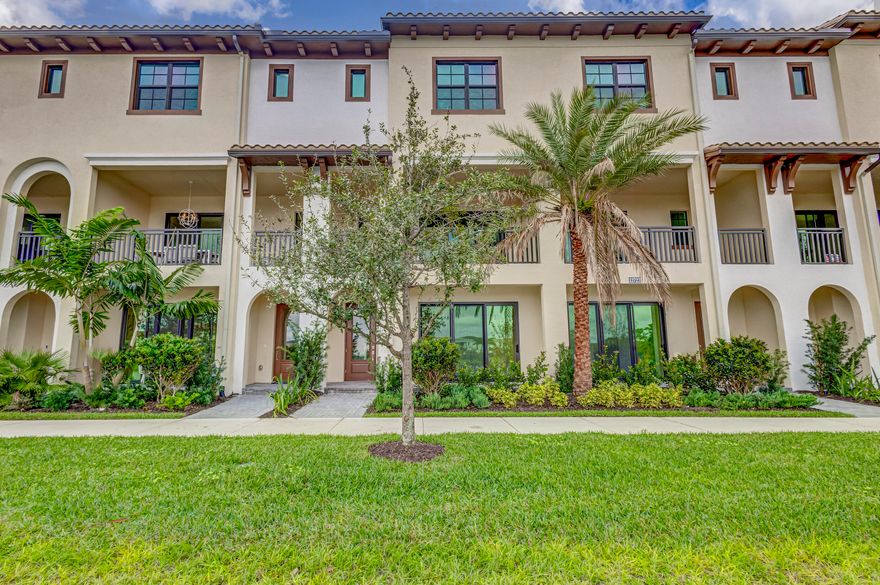 BEAUTIFUL WATERFRONT TOWNHOUSE! 3 BR 3.1 BA plus den and gorgeous view. Ready for occupancy January 7, 2026. Spacious floorplan, 2 car garage, volume ceilings, quartz countertops, ss appliances, gas cooktop and double oven. Large primary suite has 2 walk-in closets and a walk-in shower. Alton has so much to offer:  a clubhouse with fitness center, pool, pickleball, tennis, sand volleyball, basketball, dog park, playground and tot lot. Convenient to Alton Town Square and Abacoa.