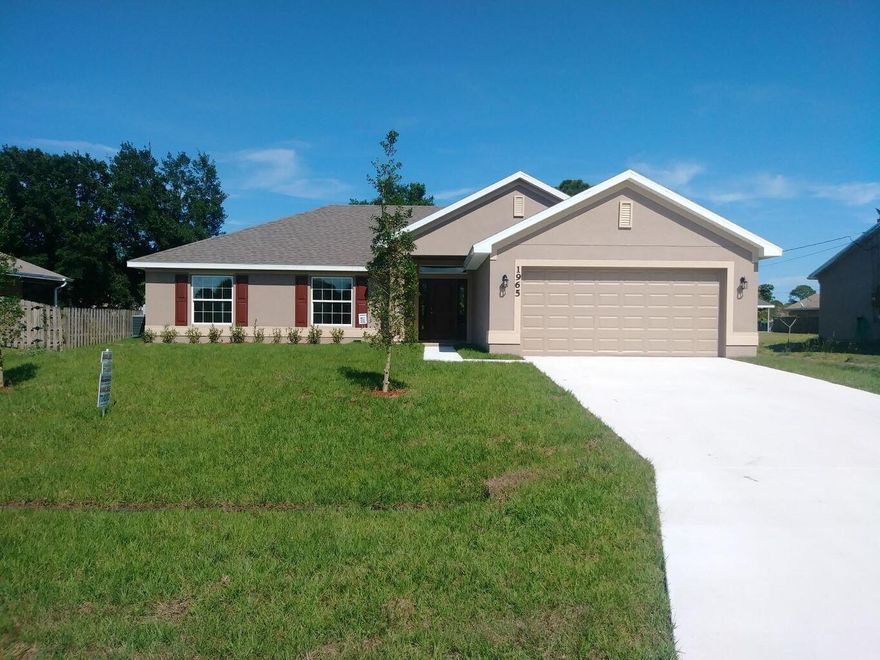 Brand New Just For You! Under Construction! Estimated completion date Aug/Sep. this home is located near good schools, great shoppes and fine dines.This beautiful CBS 4/2/2 home was designed as an open concept with features that include cathedral ceilings, a split plan for privacy with a 10x20 rear trussed porch. The kitchen is equipped with upgraded 36 inch white wood cabinetry and stainless steel appliances by Whirlpool. The Master Suite features a jumbo walk in closet, dual sinks with a separate tub and shower. Photos are not of the subject property but, replicate those of our 1755-CR Model. Great News! Closing costs are paid if financed by a preferred lender. Call for your appointment today!