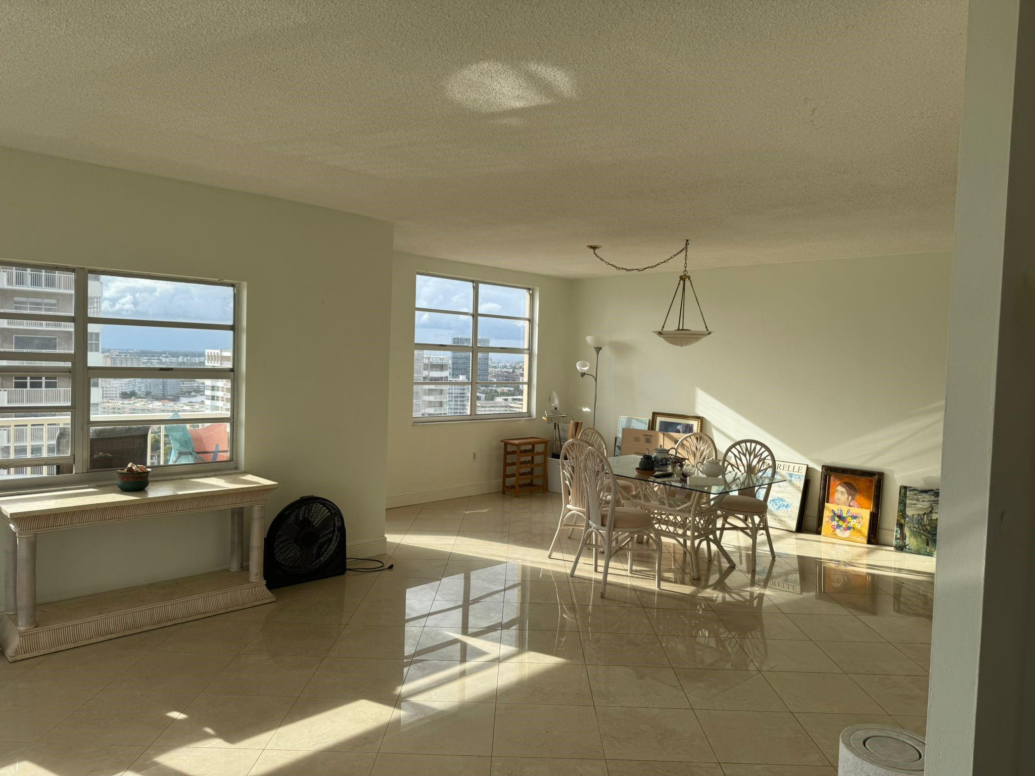 Very spacious 3 bedroom 2.5 unit on the 20th floor of North tower of The Hemispheres - Ocean South. 
Enjoy ocean views plus incredible light and a generous layout with great potential to personalize. This 
high-floor residence is located in one of Hallandale Beach's most established oceanfront communities. 
The Hemispheres offers resort-style amenities, including beach access, pools, tennis courts, fitness 
centers, on-site dining, a marina, and more. Well-priced opportunity to own a large unit by the beach with 
room to make it your own.